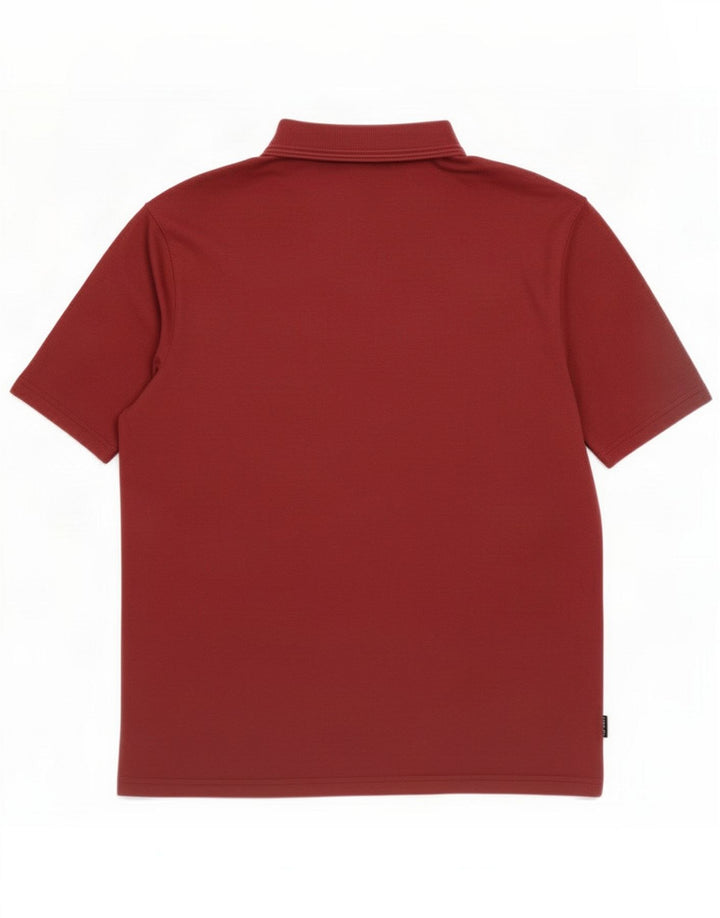 Ted Baker Polo da uomo taglia 6 2XL Borgogna Poliestere