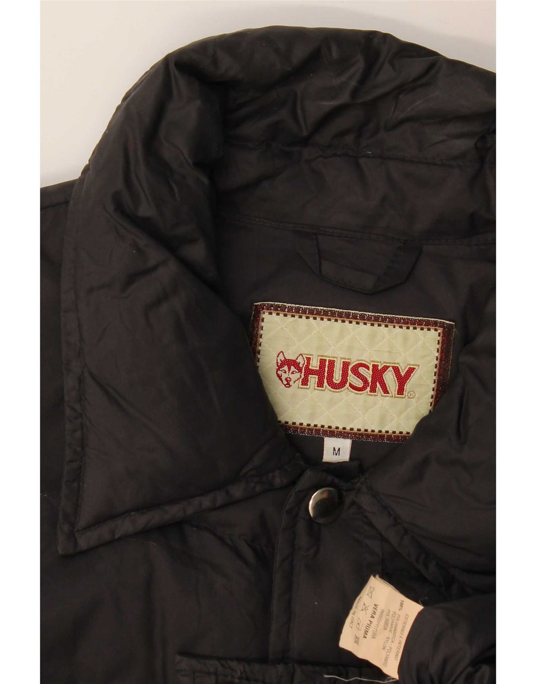 Giacca imbottita ampia da uomo Husky UK 38 media nera in poliammide
