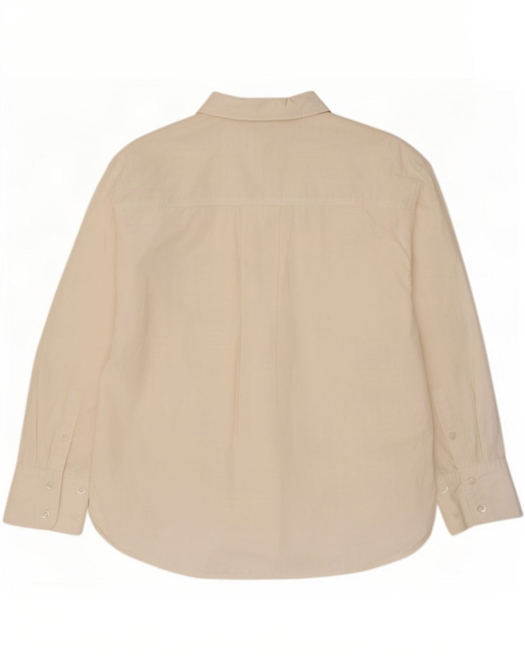 Camicia oversize da donna Zara UK 14 cotone bianco medio