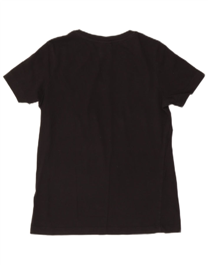 T-shirt grafica da donna Champion Top UK 10 piccola nera