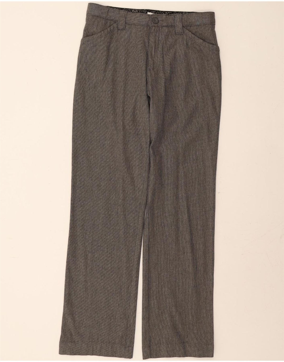 LEE Womens Straight Casual Trousers US 8 Medium W30 L31 Grey Cotton Vintage Lee and Second-Hand Lee from Messina Hembry 