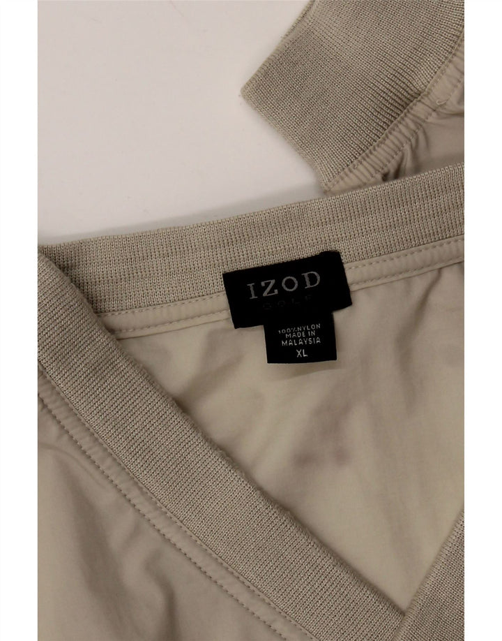 Tuta da uomo Izod Loose Fit Pullover Top XL Nylon grigio