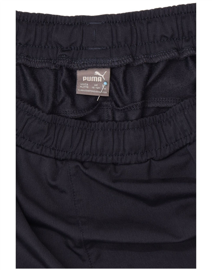 Pantaloni della tuta da ragazzo PUMA 15-16 anni in poliestere blu navy