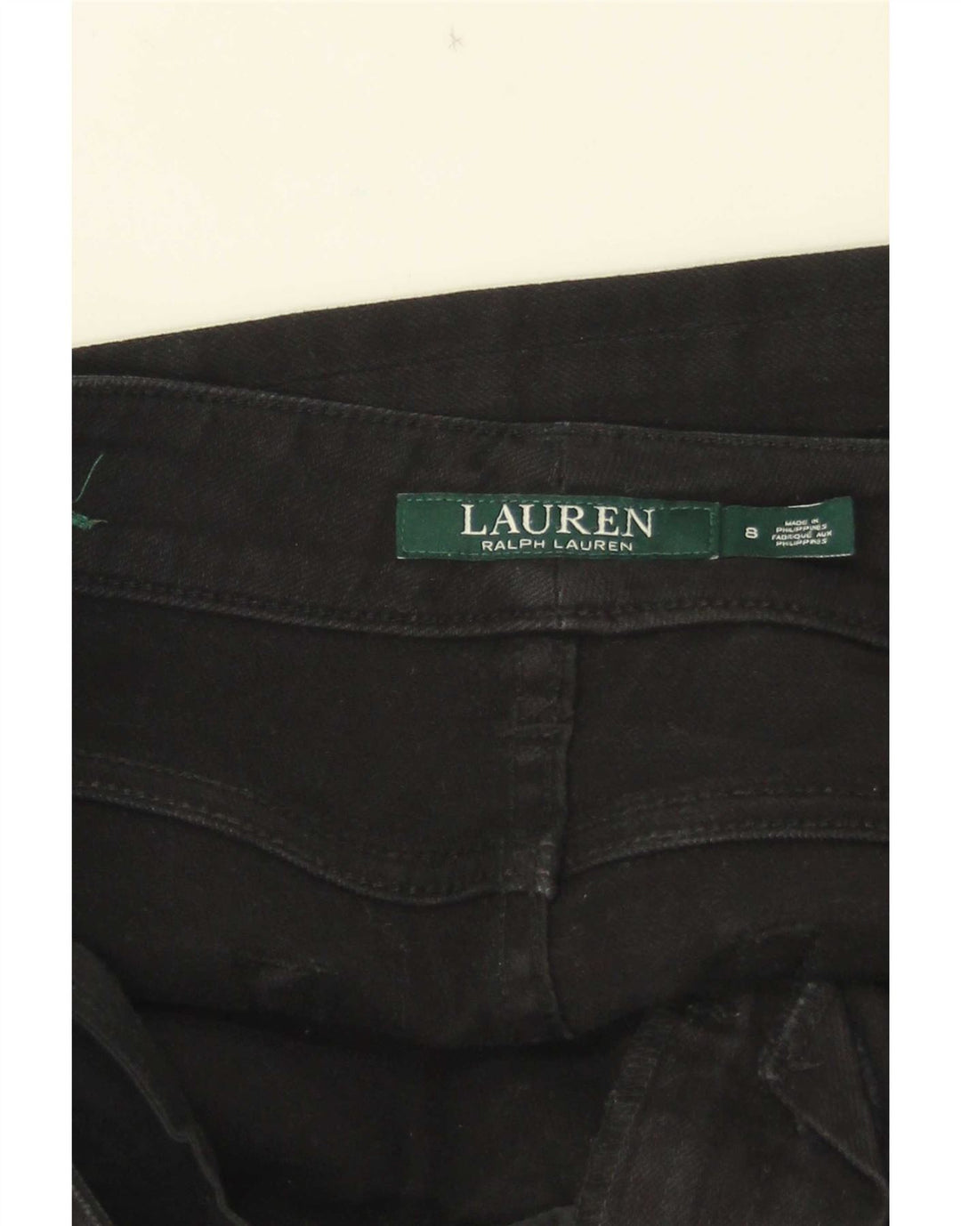 Jeans slim da donna Ralph Lauren US 8 medi W33 L31 cotone nero