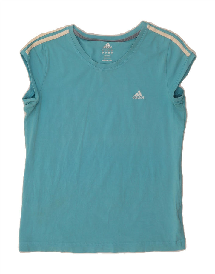 ADIDAS Womens T-Shirt Top UK 18 XL Blue Vintage Adidas and Second-Hand Adidas from Messina Hembry 