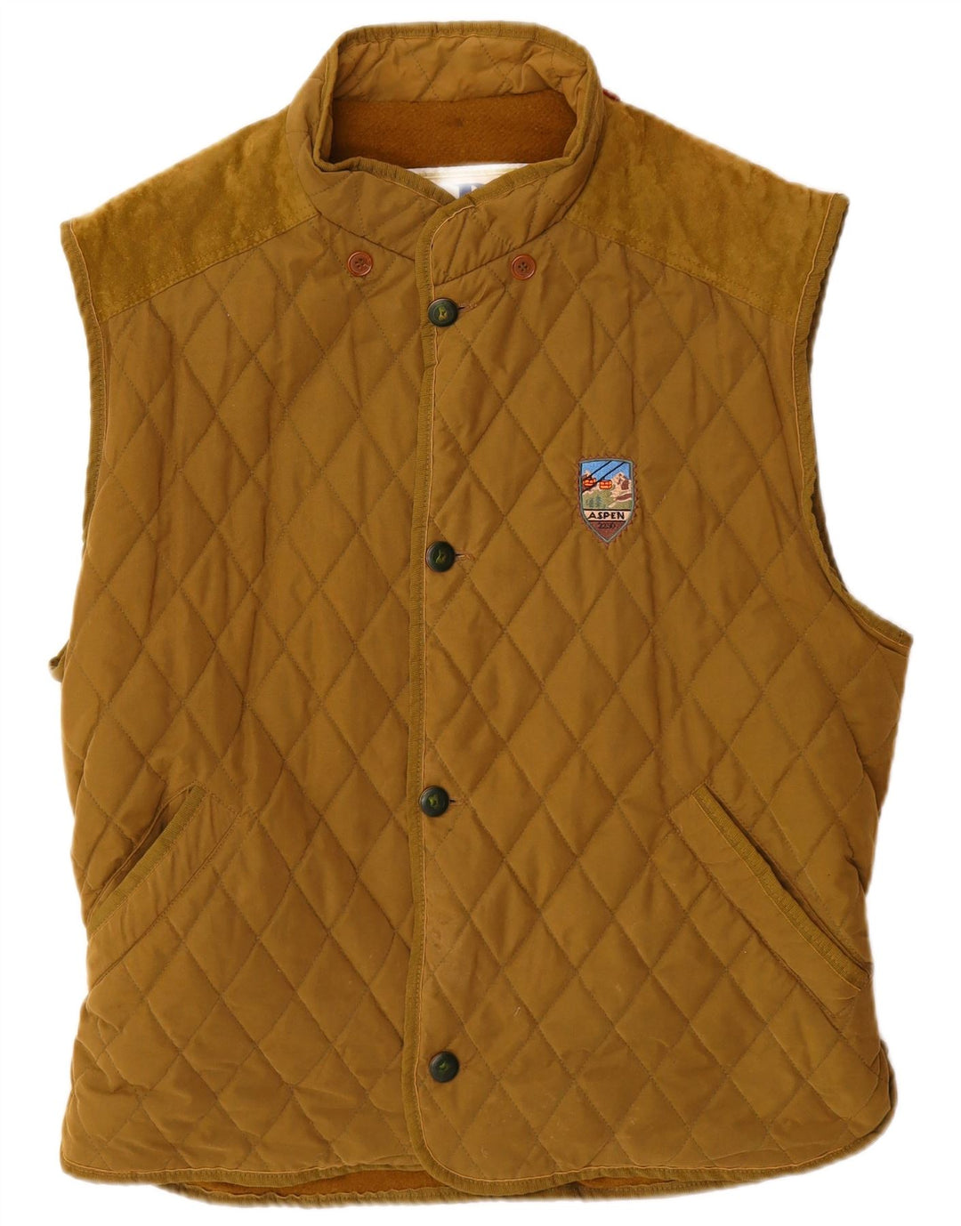 Gilet trapuntato da uomo CASUCCI UK 40 Large Beige