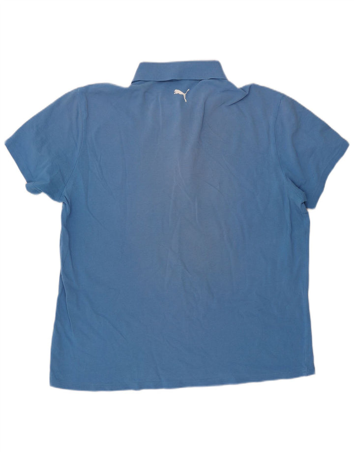 Polo PUMA da uomo XL in cotone blu