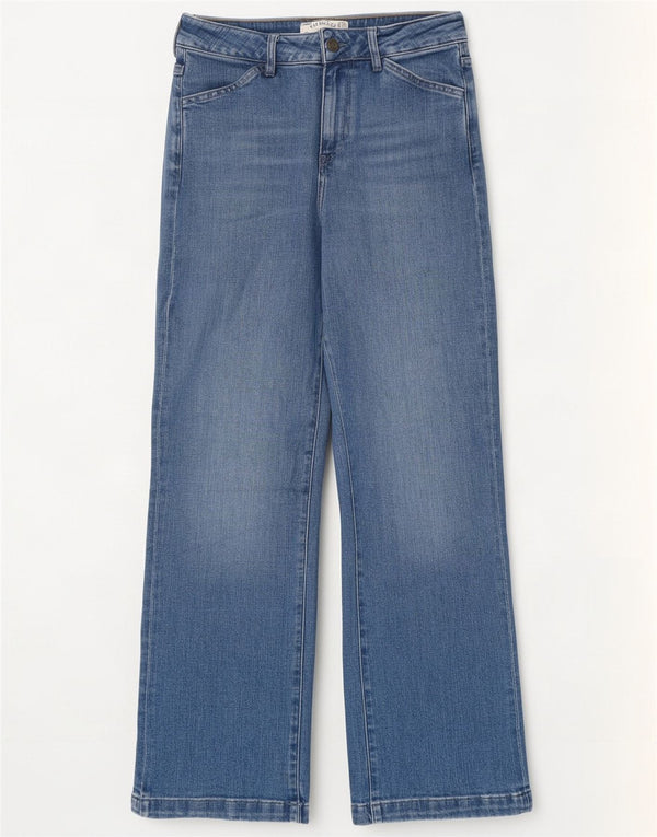 Fat Face Jeans da donna Elise a gamba larga UK 10 Small W28 L30 Cotone blu