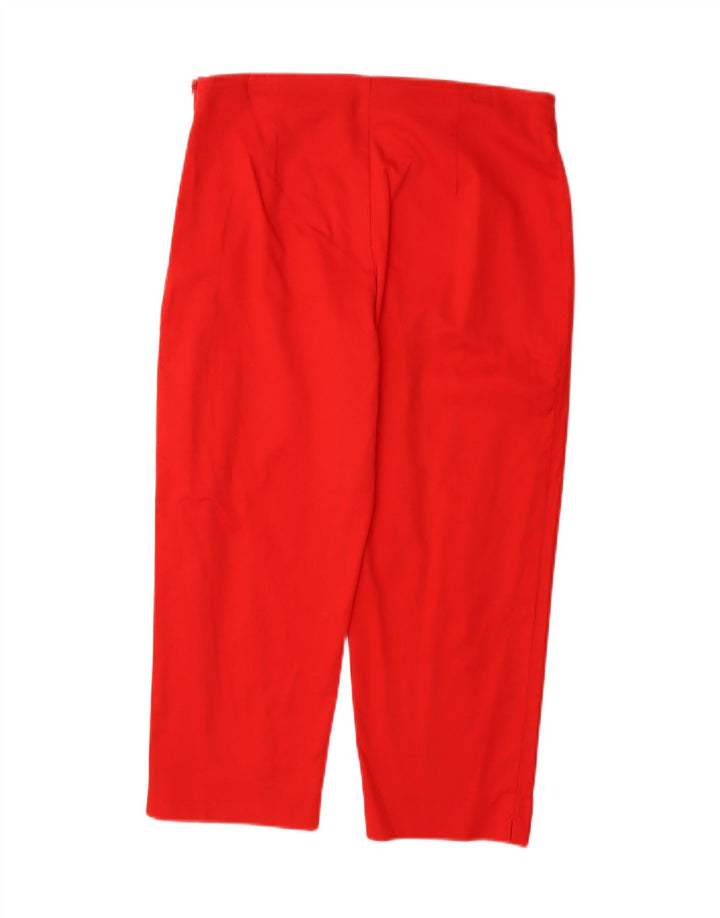 Pantaloni corti da donna Marks & Spencer UK 12 medi W30 L24 cotone rosso