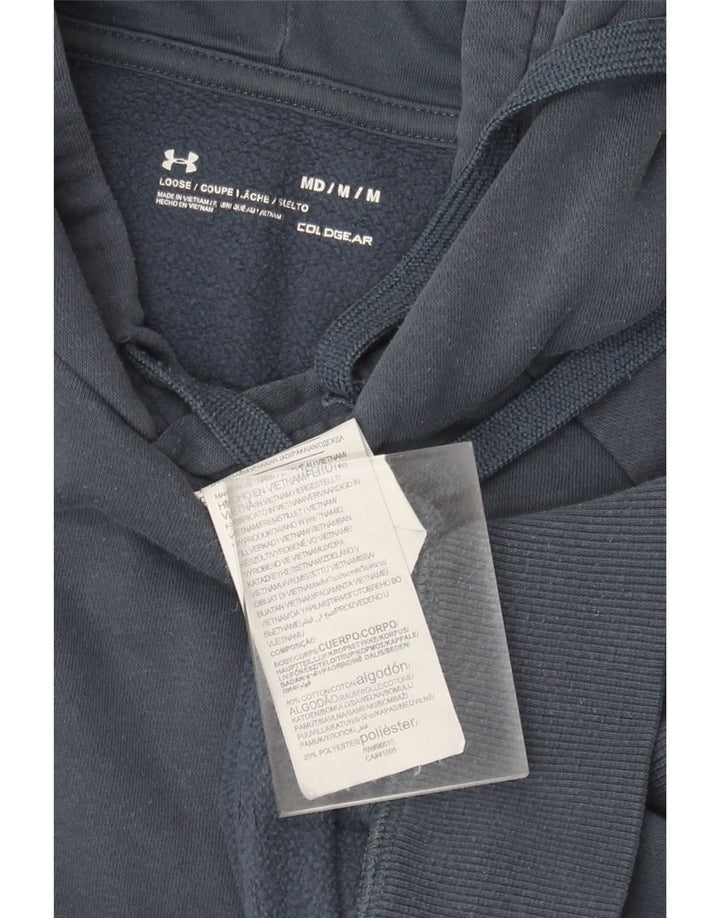 Felpa con cappuccio da uomo Under Armour, cotone medio blu navy