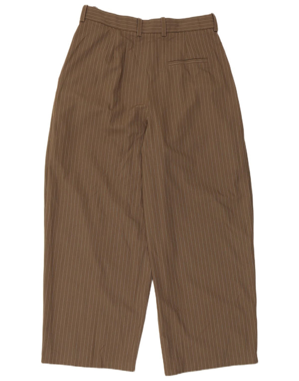 Pantaloni chino da donna Marks & Spencer UK 14 Large W32 L29 a righe marroni