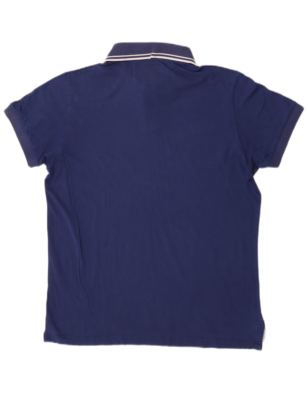 Polo da uomo Woolrich Large in cotone blu navy