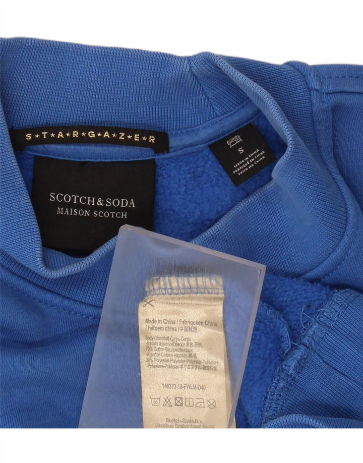 Felpa oversize con grafica da donna Scotch & Soda UK 10 piccola blu
