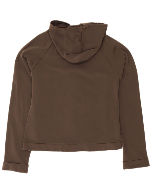 Felpa con cappuccio e zip da donna Fila UK 12 Marrone medio