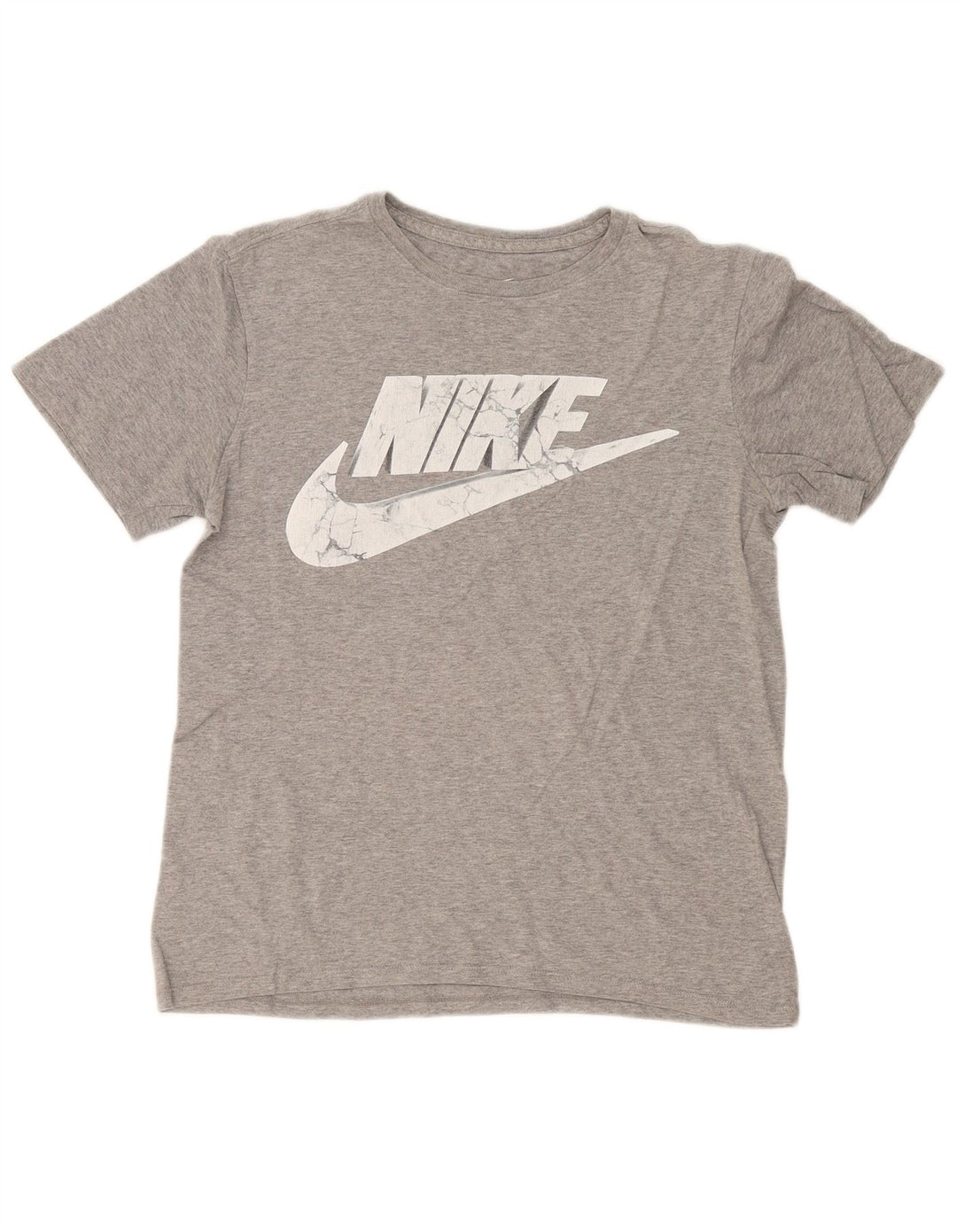 T-shirt grafica Nike da uomo con taglio atletico, piccola, grigia chiazzata