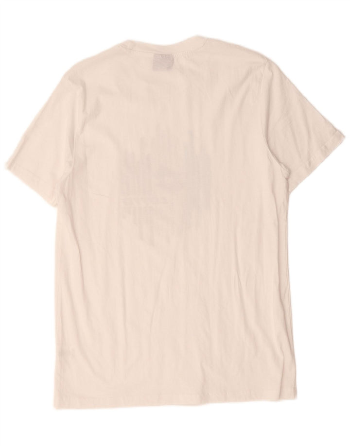 T-shirt grafica da uomo Lotto Top grande in cotone bianco