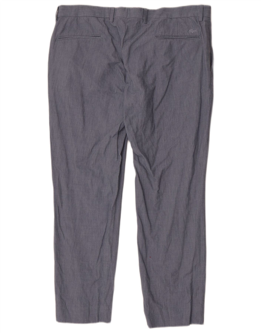 Pantaloni da abito slim da uomo Lacoste W36 L28 in cotone blu