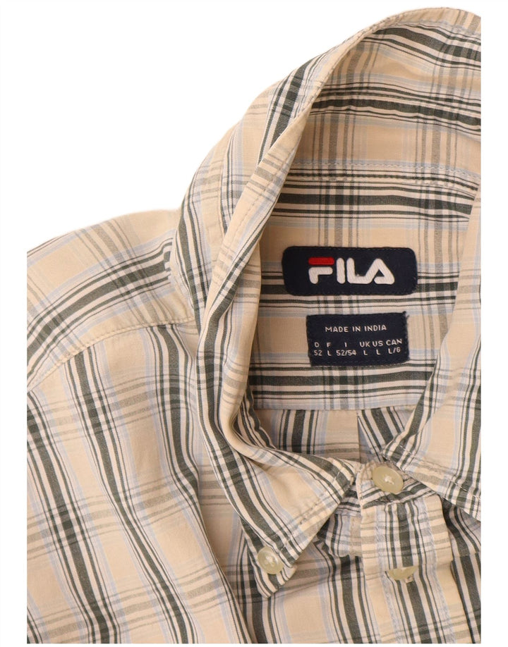 Camicia Fila Uomo Large Beige Cotone