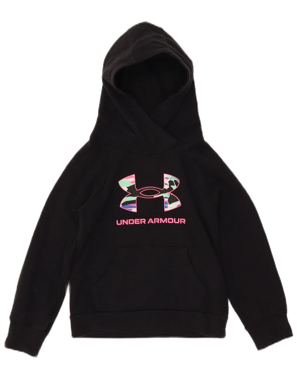 Felpa con cappuccio ampia con grafica per ragazze UNDER ARMOUR 6-7 anni XS nera