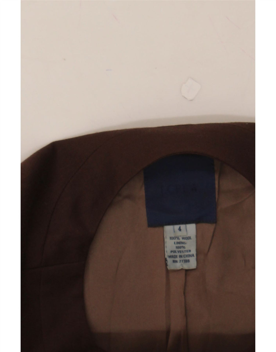 J. CREW Womens Blazer Jacket UK 4 XS Brown Wool Vintage J. Crew and Second-Hand J. Crew from Messina Hembry 