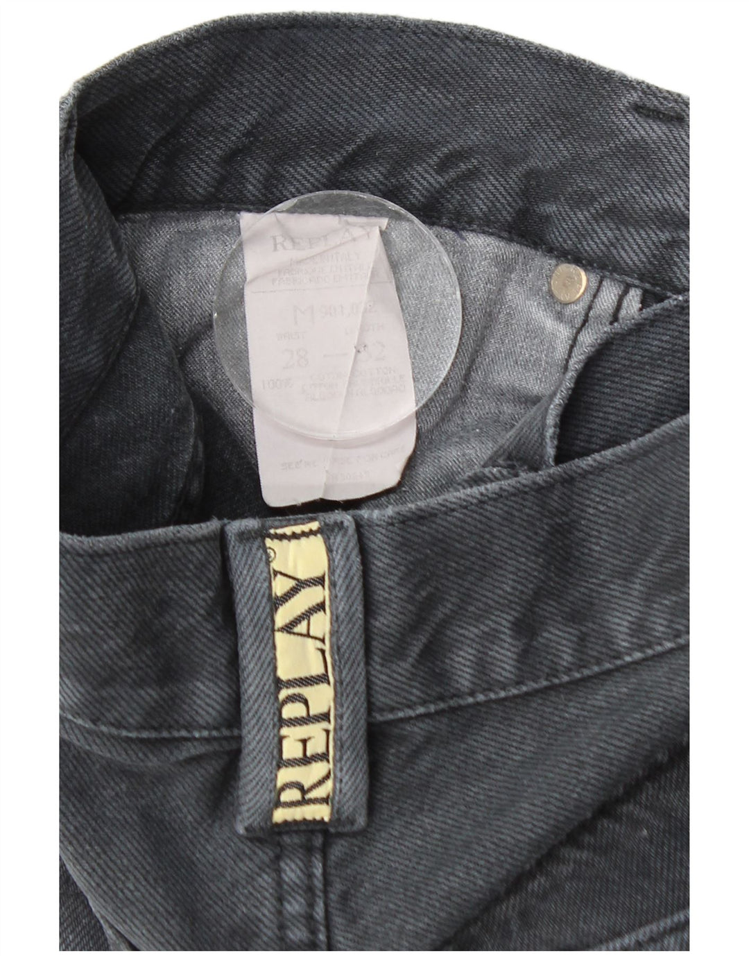 Jeans dritti da uomo Replay W28 L32 cotone grigio