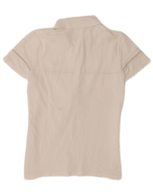 Polo regolare da donna Lacoste taglia 40 media bianca