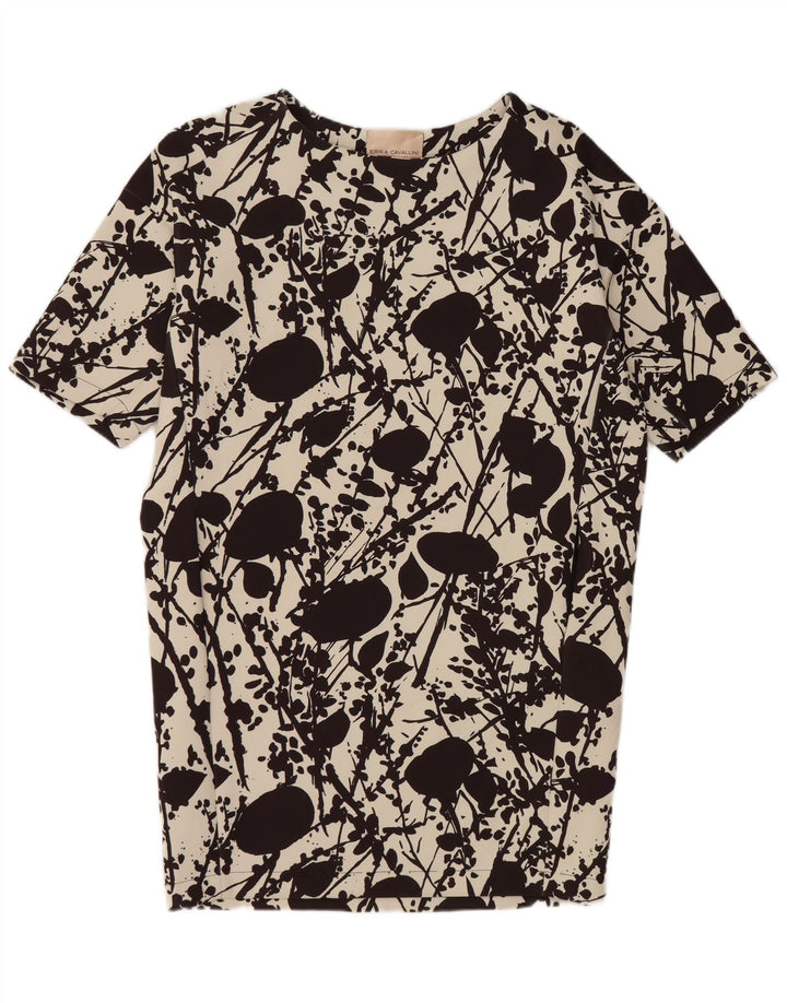 Abito a trapezio oversize da donna Erika Cavallini IT 40 Small Nero geometrico