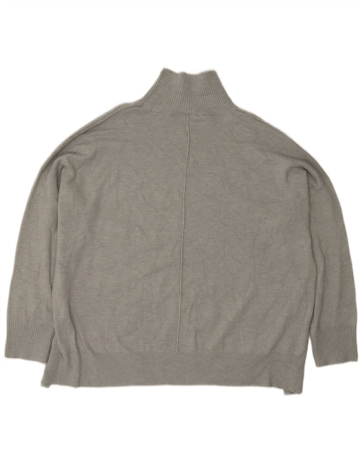 Maglione maglione collo alto da donna French Connection UK 14 Grigio medio