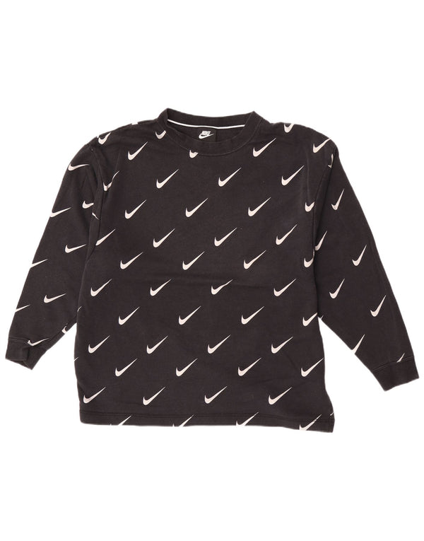 Felpa grafica da uomo Nike Felpa con logo grande nero