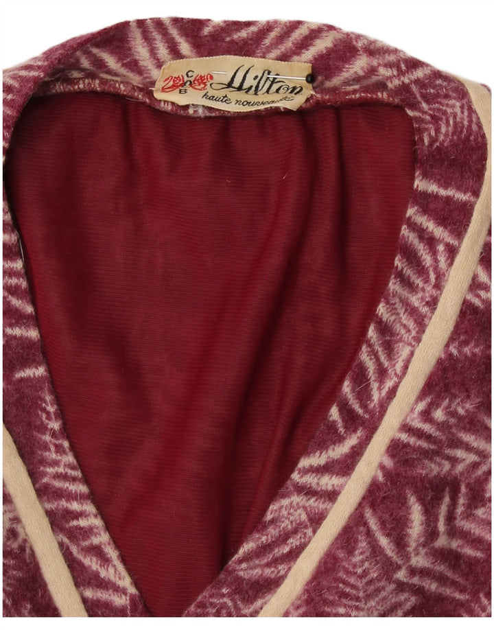 Set da 2 pezzi da donna Hilton UK 10 piccolo floreale bordeaux