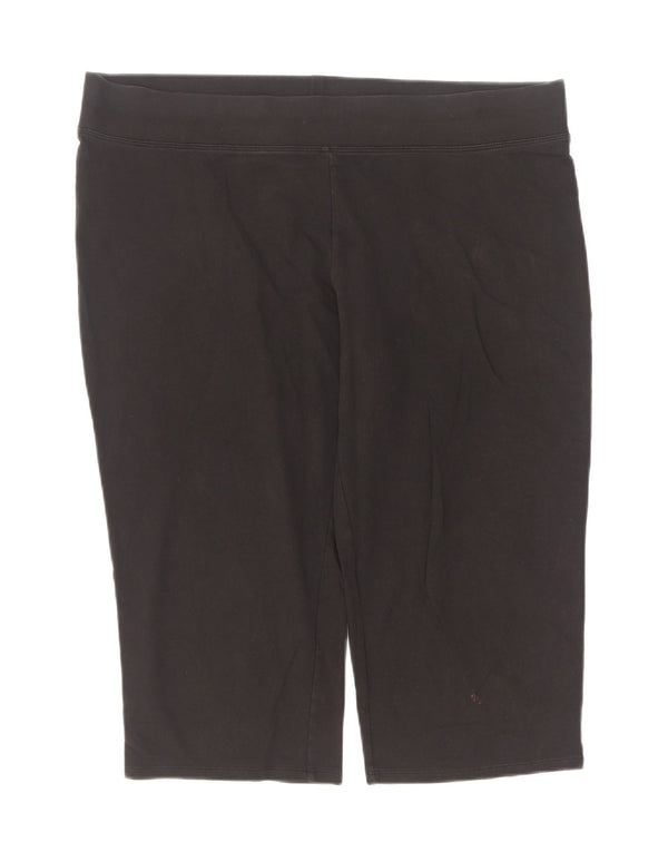 Marks & Spencer Womens Bermuda Sport Shorts UK 18 XL Navy Blue Cotton