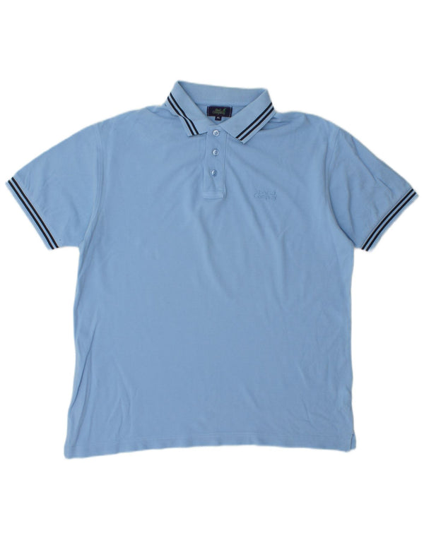 Best Company Mens Polo Shirt XL Blue Cotton