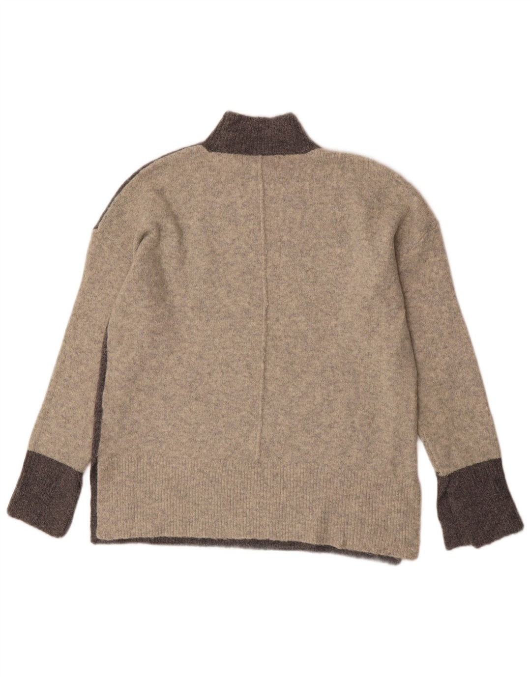 Maglione maglione a collo alto da donna Marks & Spencer UK 14 Grigio medio
