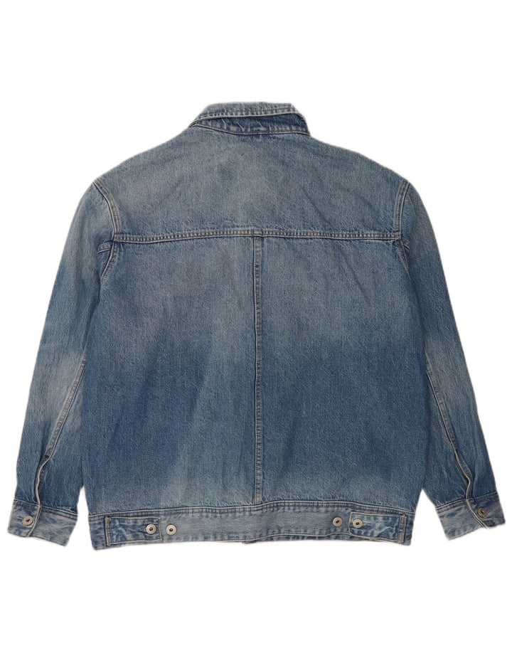 Giacca di jeans da uomo Superdry UK 40 grande cotone blu