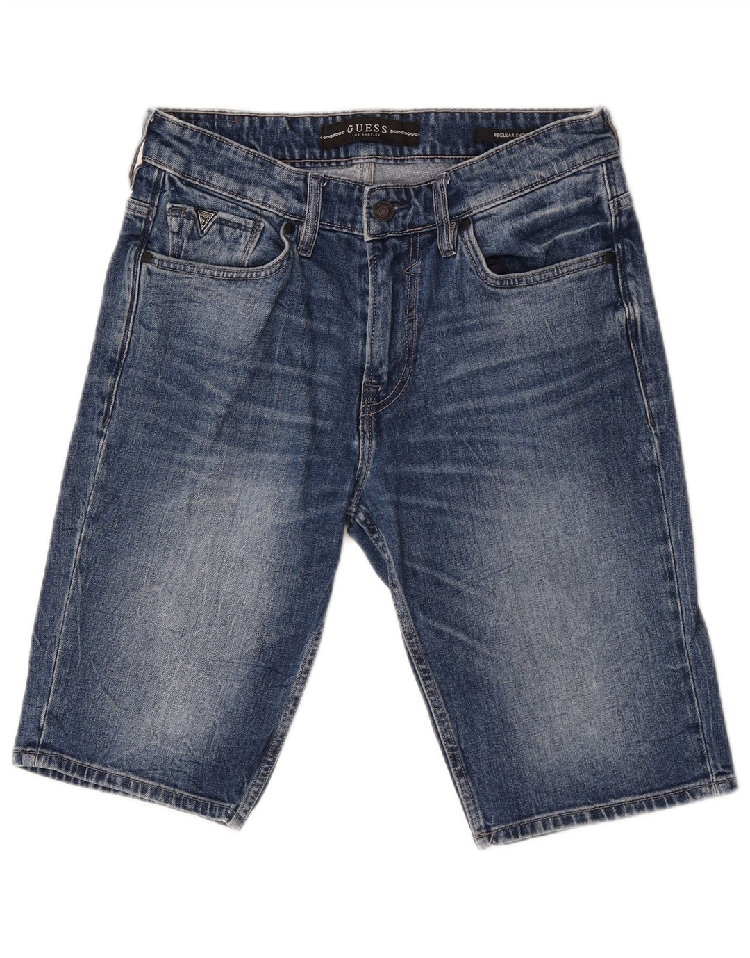 Guess Pantaloncini di jeans regolari da uomo W30 Cotone blu medio