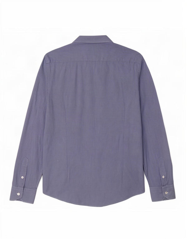 Camicia da uomo Massimo Dutti taglia 40 pied de poule blu medio