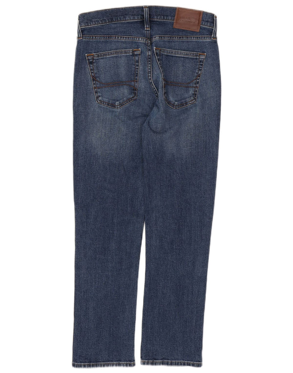 HOLLISTER Jeans slim dritti da uomo Messico W28 L30 cotone blu