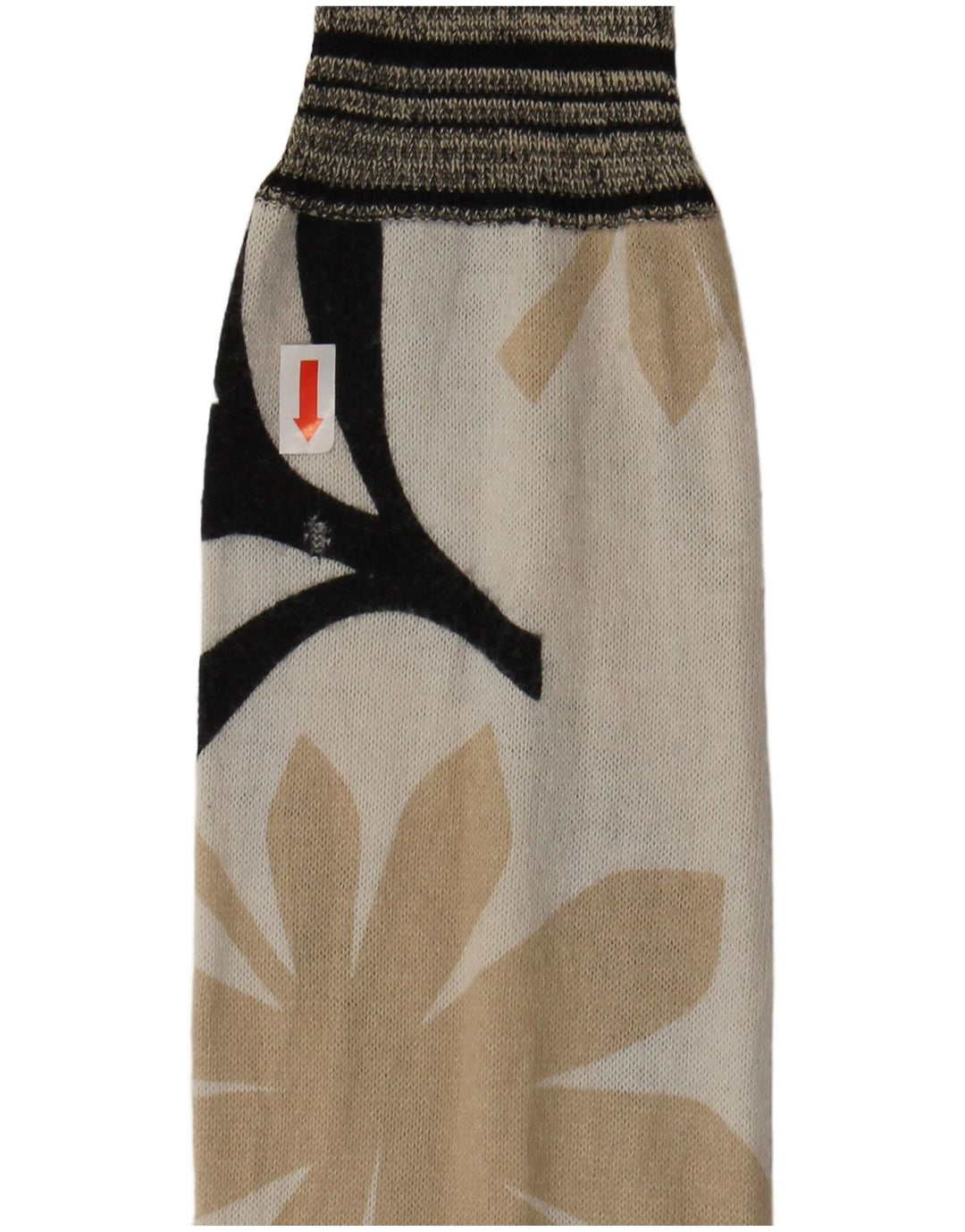 Maglione cardigan da donna ICEBERG UK 6 XS cotone floreale bianco sporco