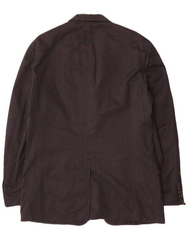 Giacca blazer a 3 bottoni da uomo Polo Ralph Lauren UK 38 cotone nero medio