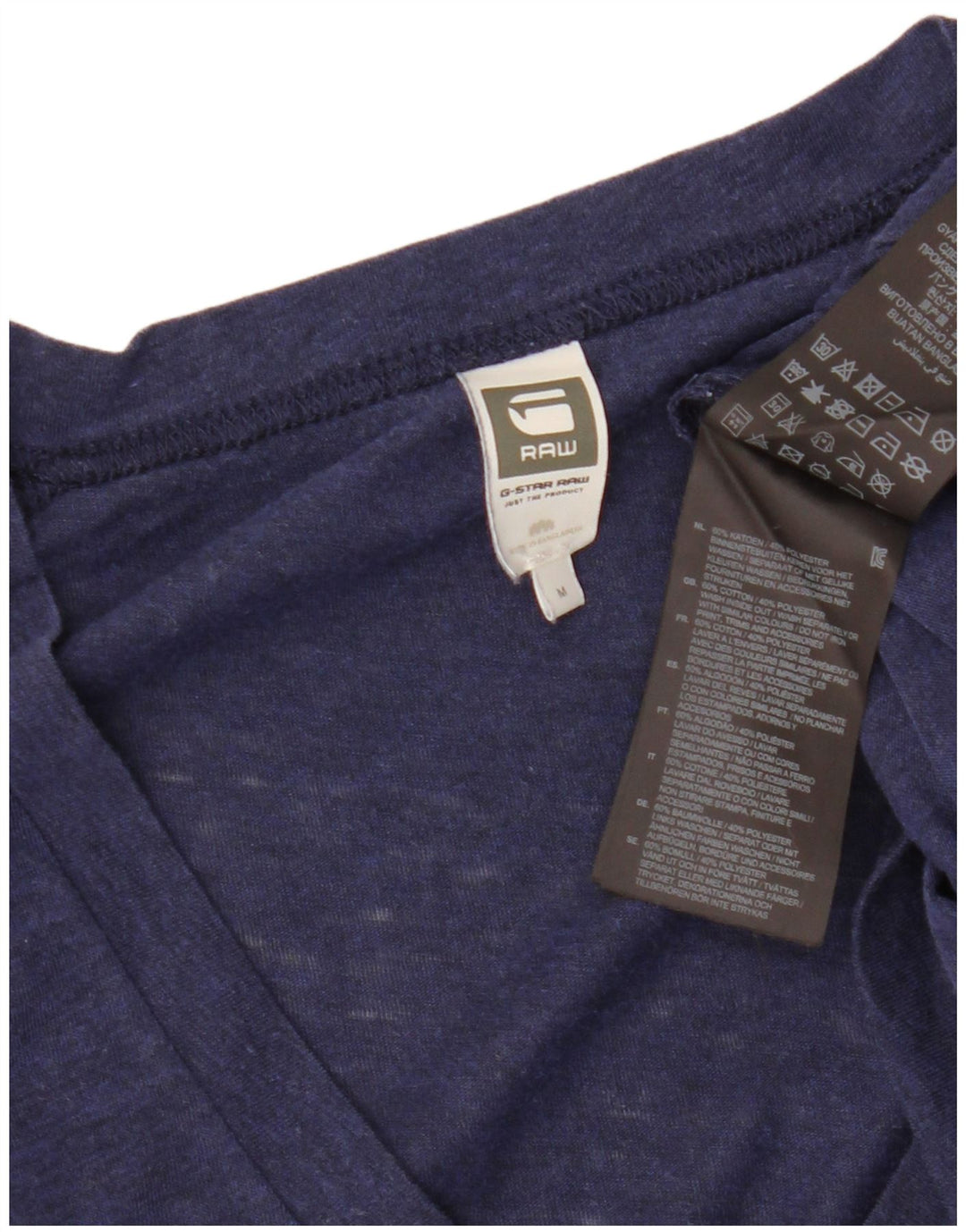 T-shirt da uomo G-STAR Top in cotone blu navy medio