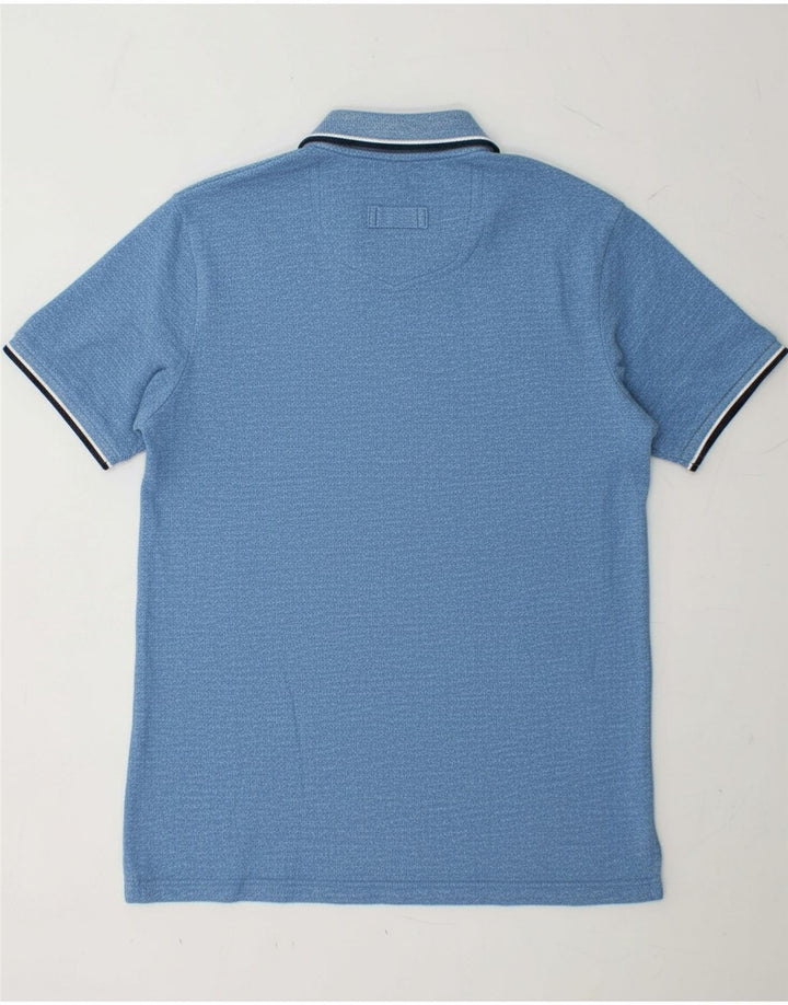 FAT FACE Mens Polo Shirt Medium Blue Cotton