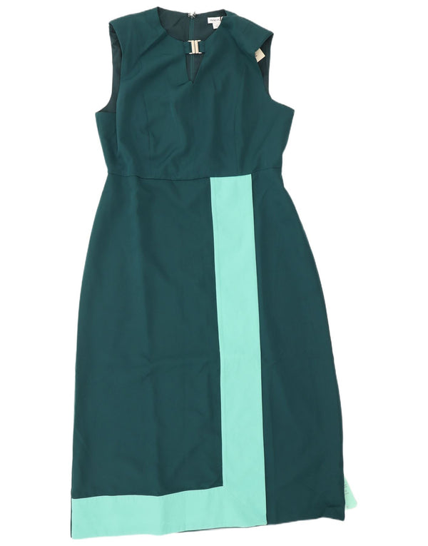 Abito tubino senza maniche da donna Principles UK 16 Large Green Colourblock