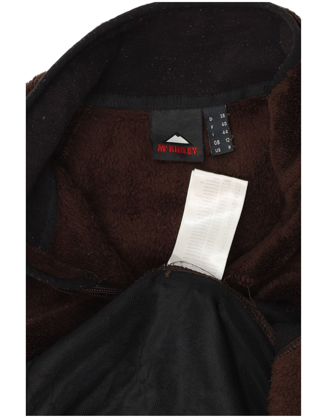 Giacca in pile grafica da donna McKinley UK 12 Colorblock marrone medio