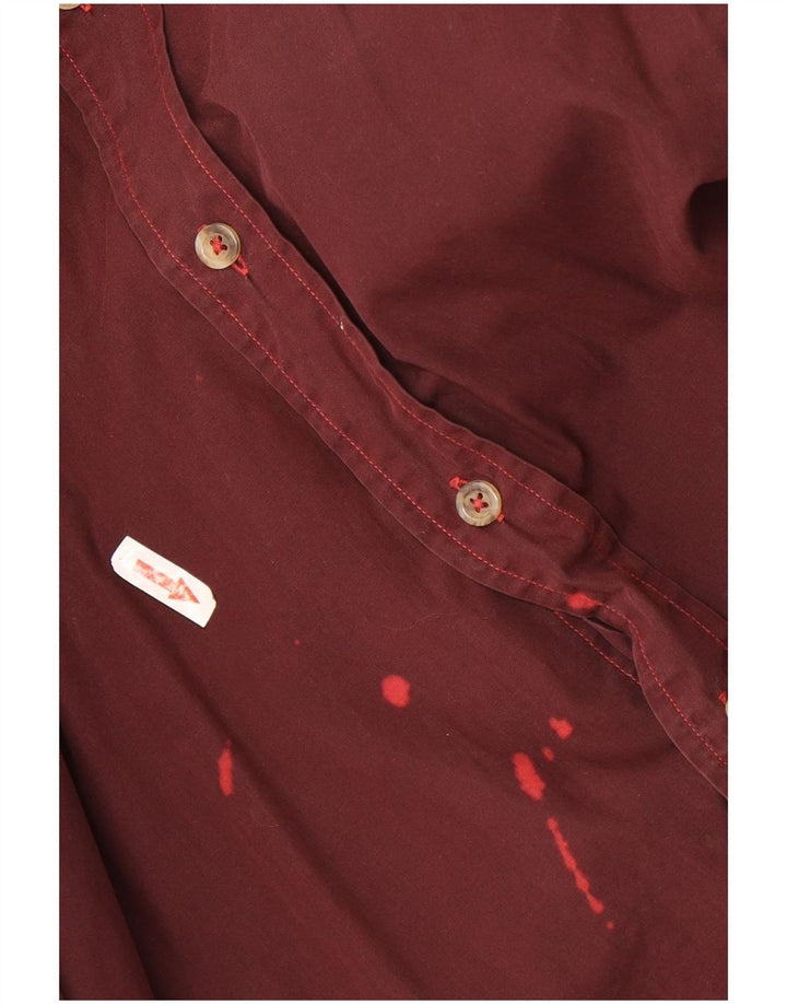 Camicia da uomo Marlboro Classics grande marrone