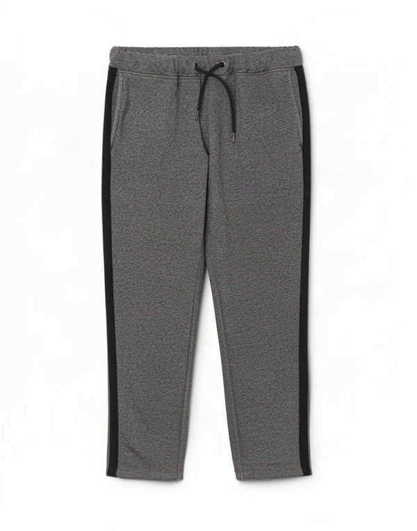 Pantaloni da tuta da donna Marks & Spencer UK 14 Cotone a righe grandi grigie