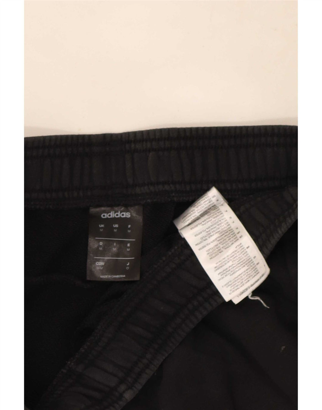 Pantaloni da tuta grafica da uomo Adidas Joggers medio cotone nero