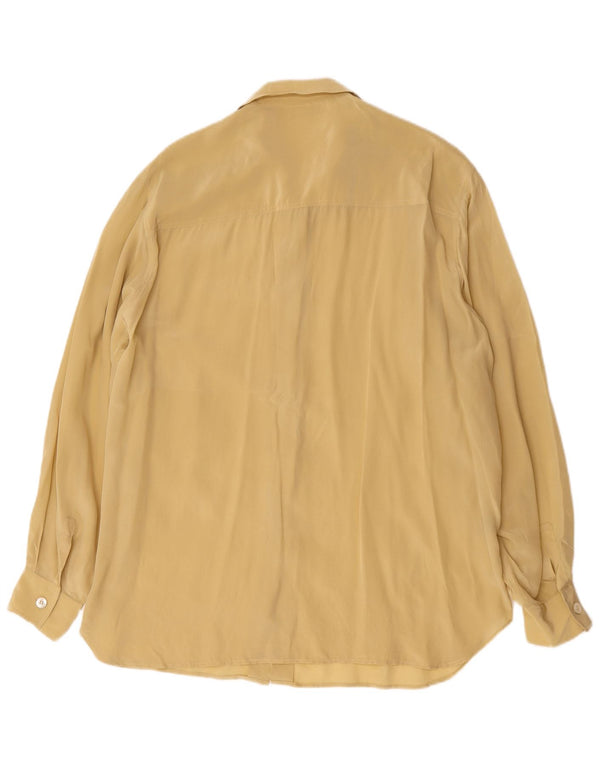 Camicetta camicia vintage da donna IT 48 XL Beige