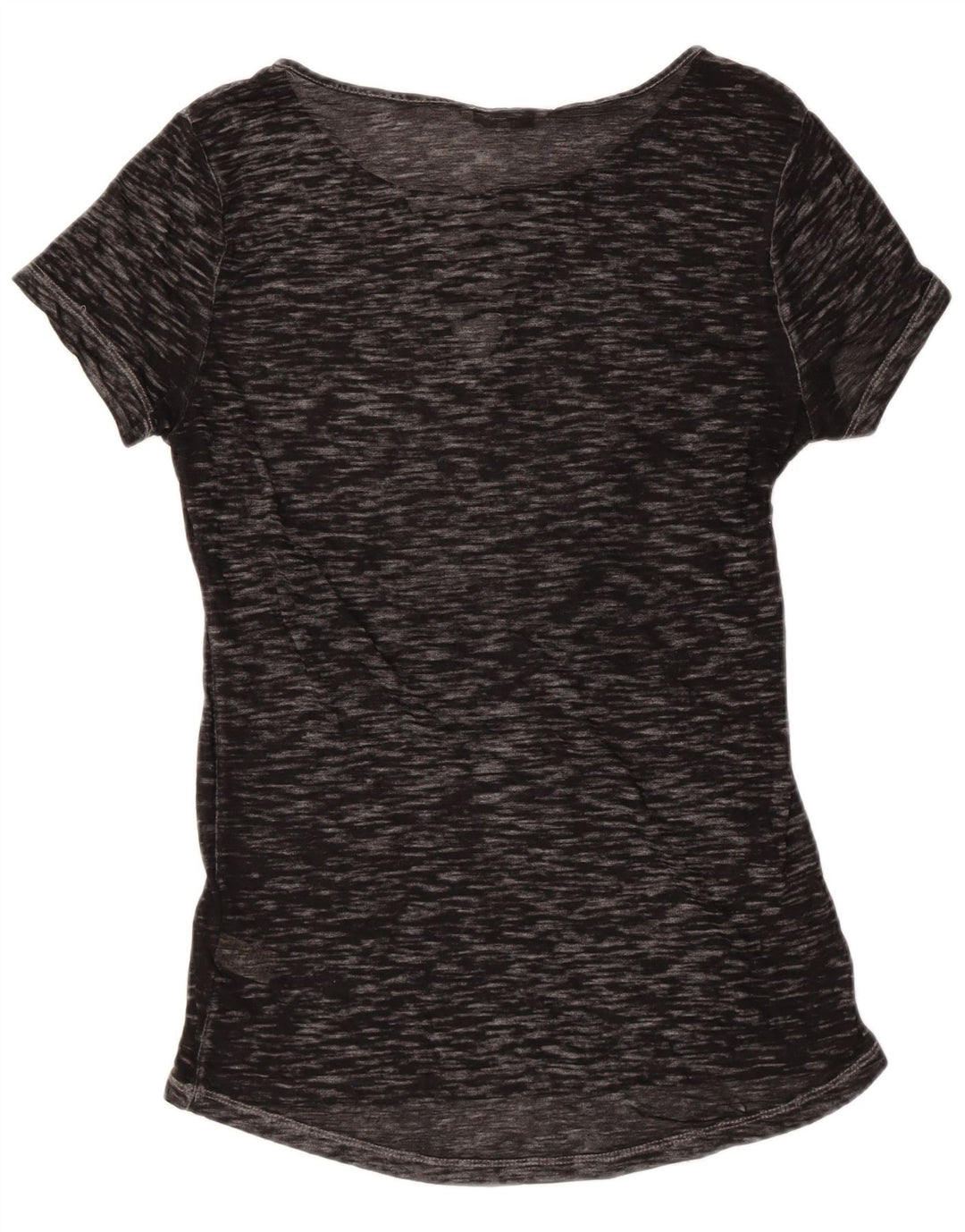 T-shirt trasparente da donna BKE Top UK 10 piccolo cotone chiazzato nero