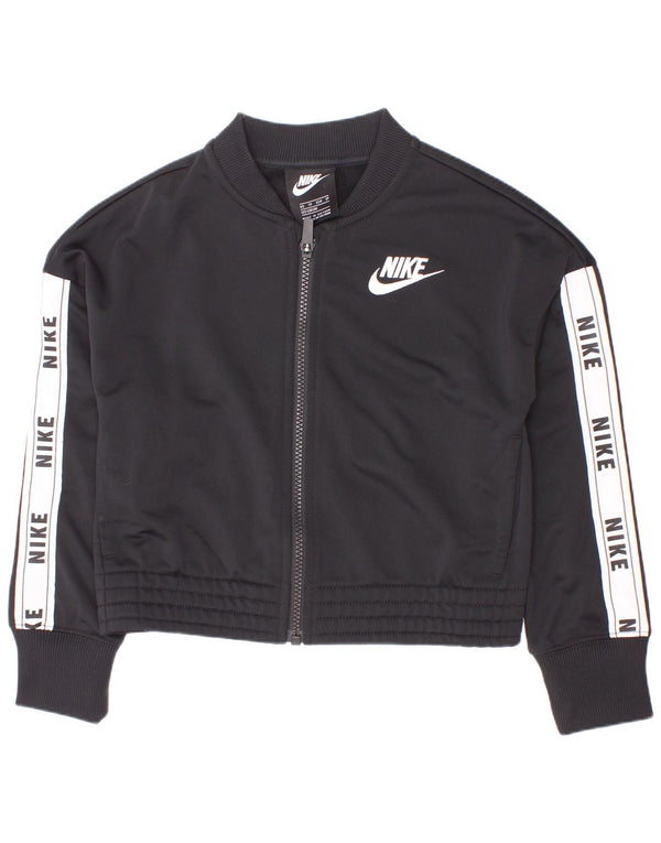 Giacca da ginnastica grafica per ragazze Nike 6-7 anni XS Black Colourblock