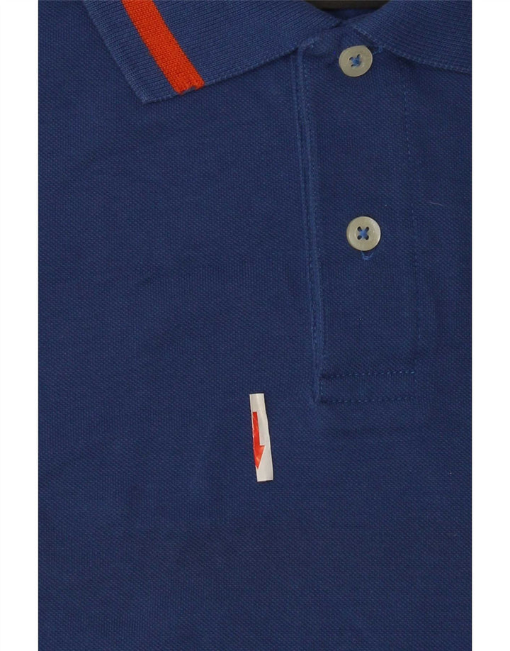 Polo Diadora Uomo Small Blu Cotone